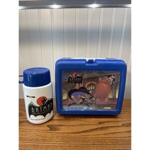 Vintage Batman The Animated Series Lunch Box 1992- 1993 DC Comics WITH THERMOS